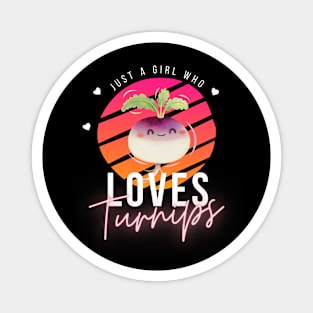 Just A Girl Who Loves Turnips Cute Magnet